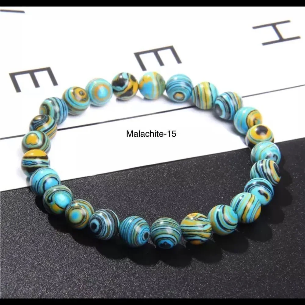 NATURAL STONE STRETCH BRACELETS‎